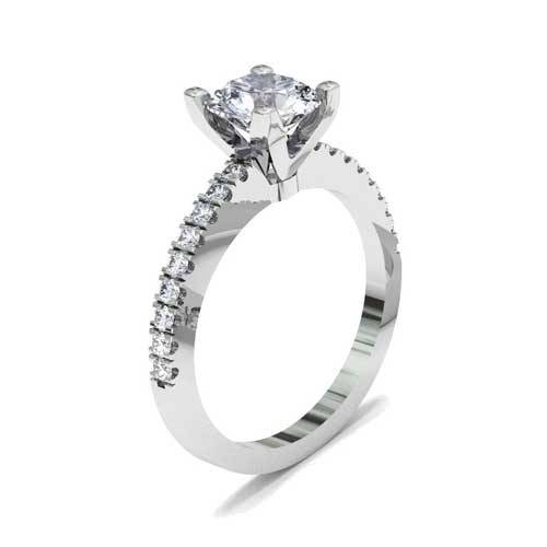 Surreal diamond ring