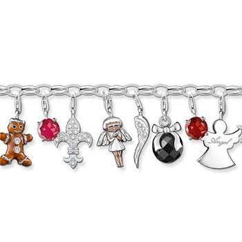 A selection of Thomas Sabo's new festive charms.