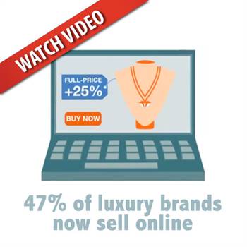 A new report has revealed that 47% of luxury brands now sell online
