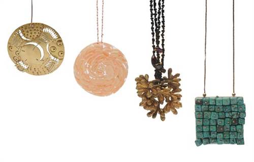 A selection of designer jewellery from the 