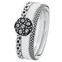 "Trendy" combination ring
