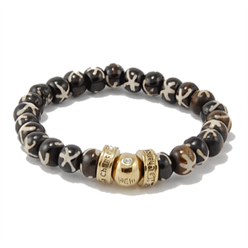 La Chance Bone Bead bracelets