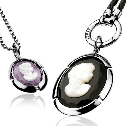 Zinzi's vintage style cameo pendants
