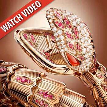 The Bulgari Serpenti two-twirl bracelet limited edition watch, made only for the Chinese market for the 2013 new year.