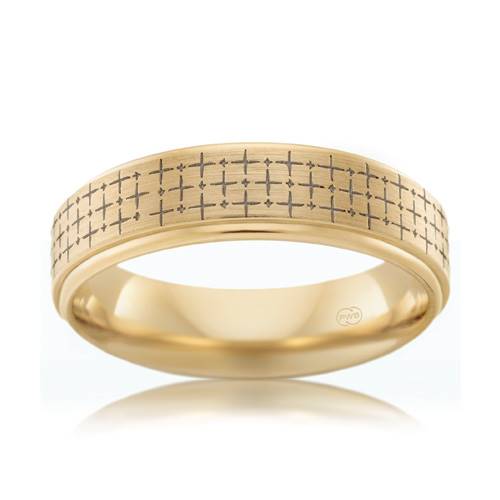 Peter W Beck laser-engraved wedding ring