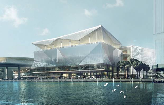 Artist’s impression of the new-look Sydney Exhibition Centre at Darling Harbour Artist’s impression of the new-look Sydney Exhibition Centre at Darling Harbour