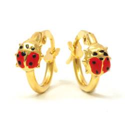 Piccolo's ladybug earrings
