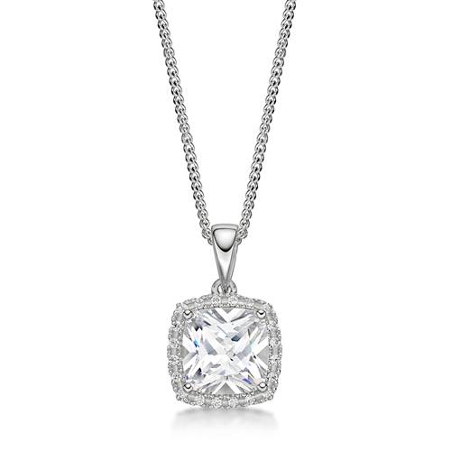 Evergem's diamond simulant pendant