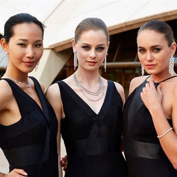 Models showcase the Forevermark range at Sydney Opera House