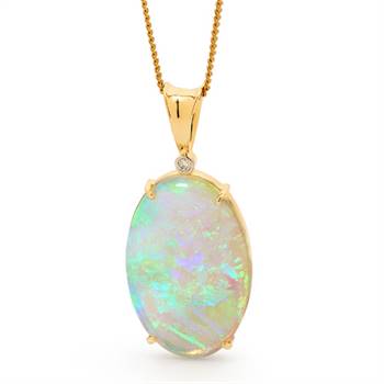 Opals Australia's light opal pendant