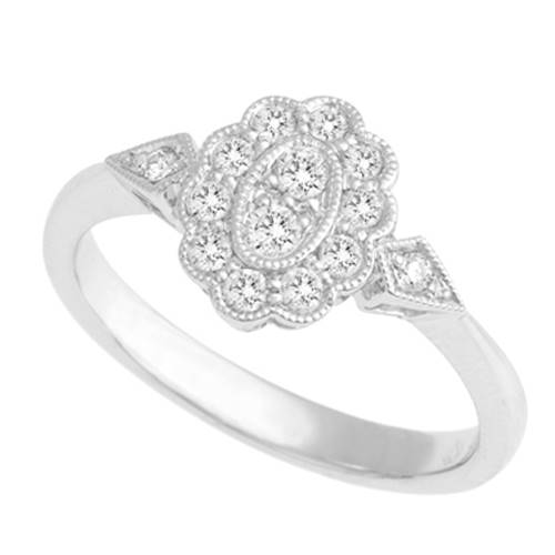 Protea Diamonds' antique style diamond ring