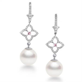 Pink Kimberley's South Sea pearl earrings