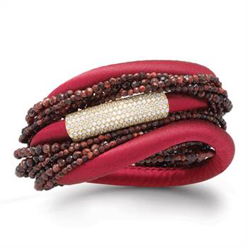 Story Jewellery's red silk bracelet