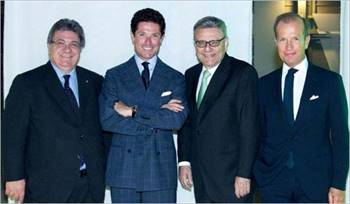 (L-R) Gaetano Cavalieri, Matteo Marzotto, Eli Izhakoff and Corrado Facco