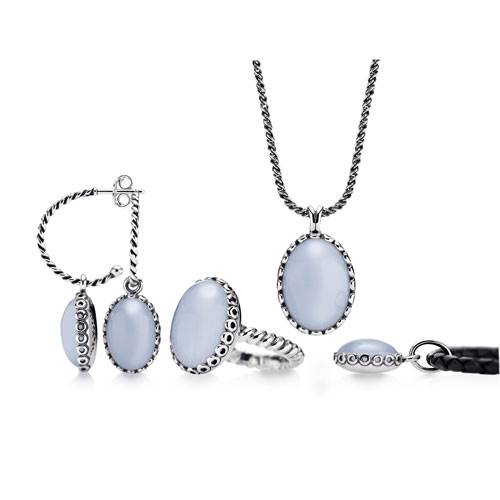 Pandora's new chalcedony gem-set jewellery