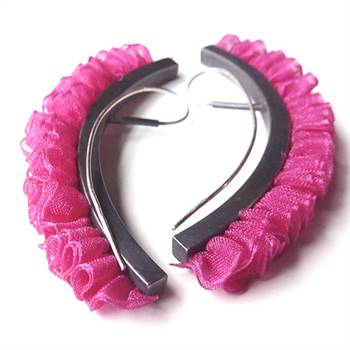 Ventum's new magenta 'Frills' earrings