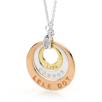 Legacy New York's new pendant featuring three types of gold