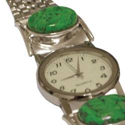 Made in Earth has branched out into watches. This is a Burmese jade watch.