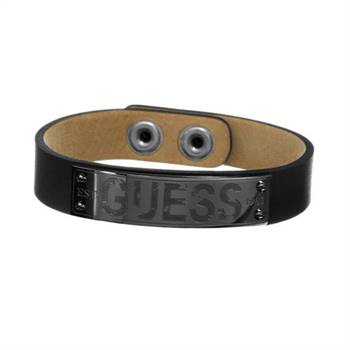 A new Guess leather bracelet with steel hardware