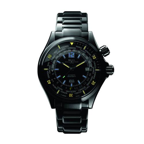 Ball's new Engineer Master II Diver Worldtime watch in black