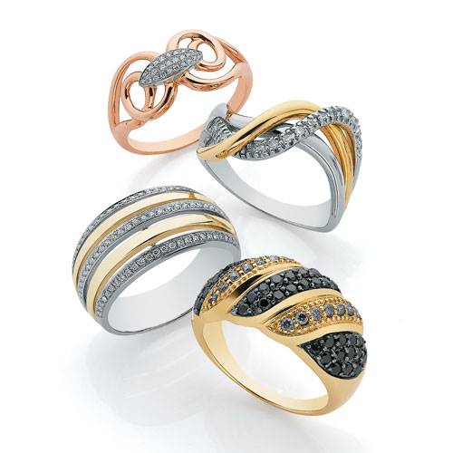 Diamond dress rings, new from House of Bond