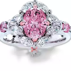 Calleija Jewellers 'My Fair Lady' piece featuring a tendered Argyle Pink Diamond