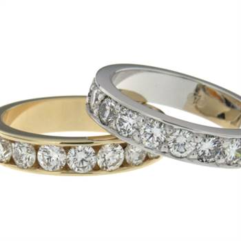Peter W Beck's new diamond wedding rings part of its 35th anniversary collection 