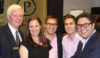 (L-R) Pallion directors Frank Gregg, Janie Simpson and Phillip Cochineas, with Pallion chief operating officer Paul Cochineas and CEO Andrew Cochineas