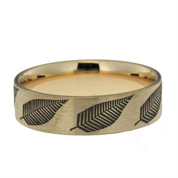 Peter W Beck's new wedding band comes with an engraved Silver Fern