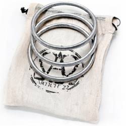 Article 22's Peace Bomb bangles are made from remaining grenades in Laos