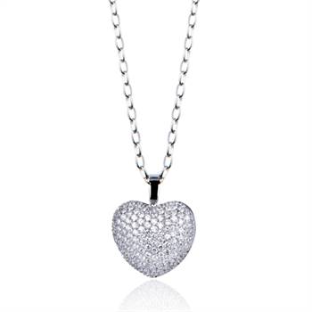 New from Kagi, this pendant features diamond simulants 