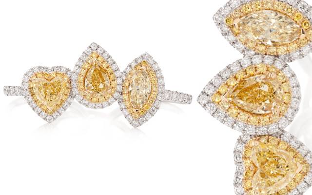 Lost River Diamond's yellow diamond rings