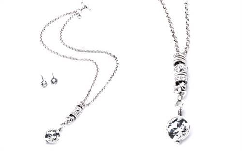 Miglio Designer Jewellery's belcher chain necklace and earrings