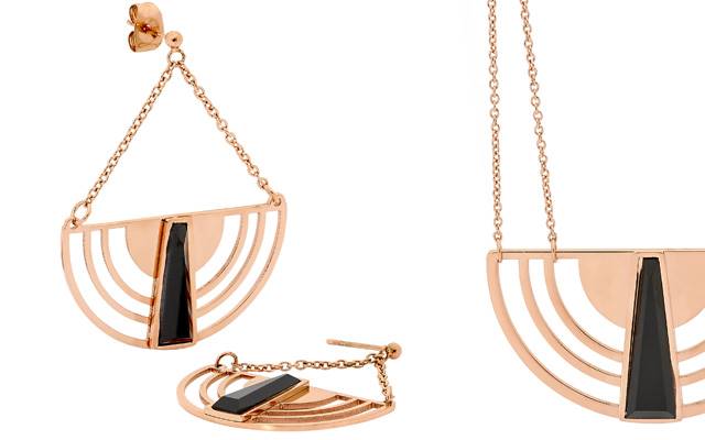 Pastiche's Mulan earring and necklace set