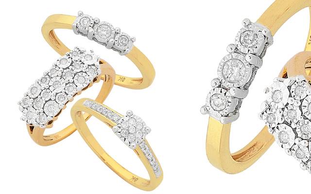 La Couronne's set of diamond rings