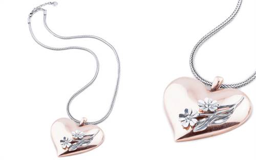 Miglio Designer Jewellery's two-tone pendant