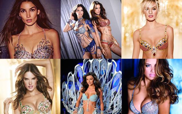 The latest six Victoria Secret Fantasy Bras