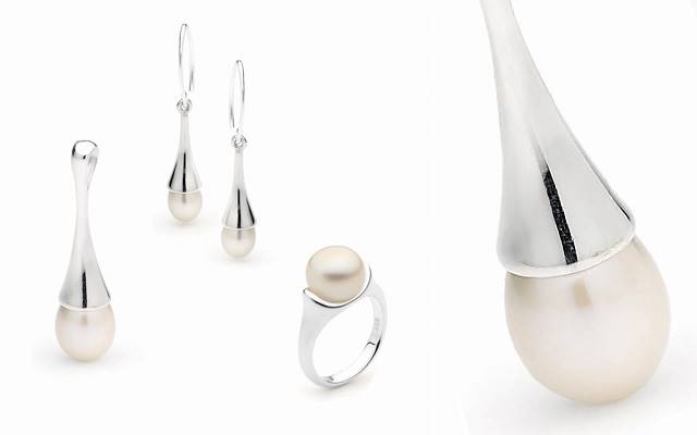 Stones & Silver's freshwater pearl three-piece set