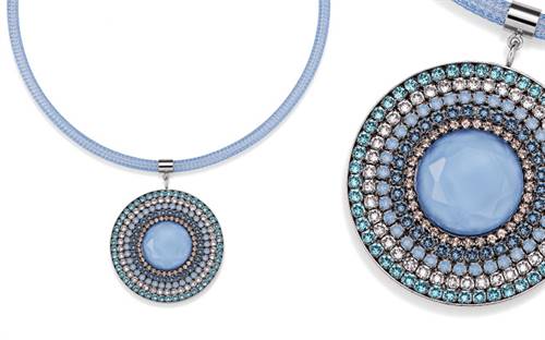 Coeur de Lion's enamelled mesh chain necklace