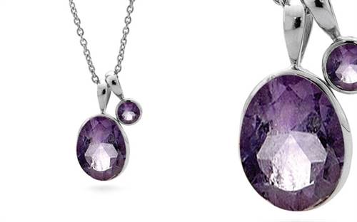 Stones & Silver’s amethyst necklace