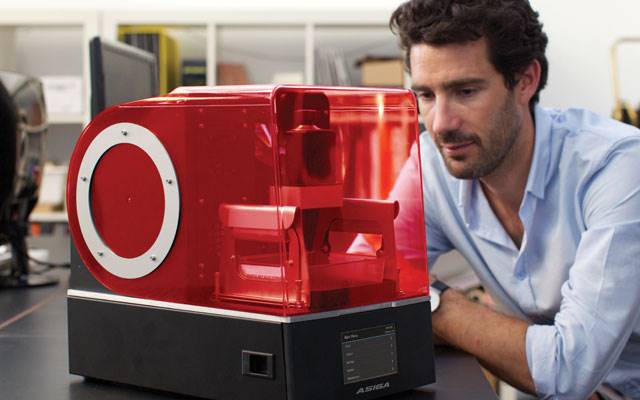 An example of an Asiga printer