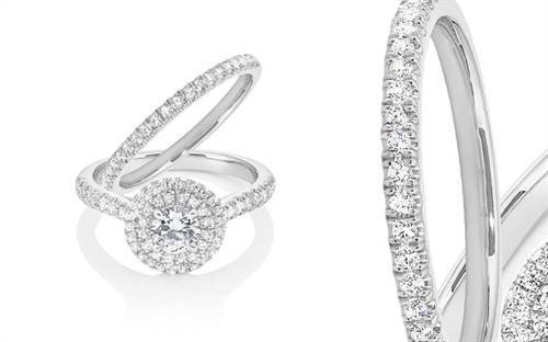 Pieces from La Couronne Jewellery's 18-carat bridal range