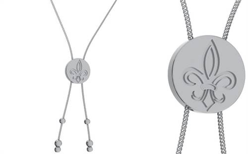 Fabuleux Vous' Napoleon fleur de lis lariat necklace