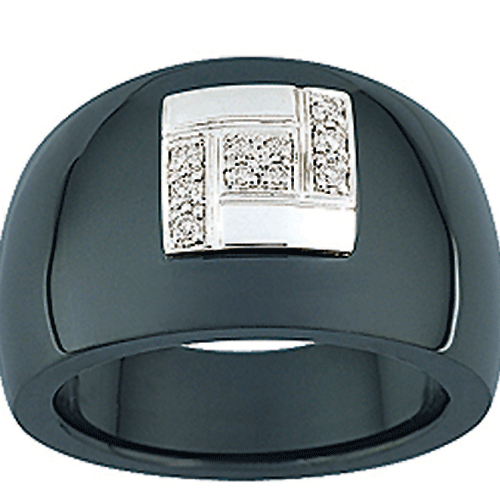 Guy Laroche ceramic women's ring