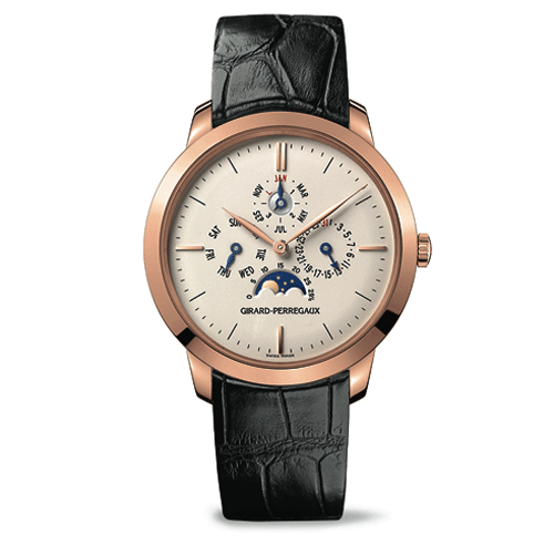 Girard-Perregaux pink gold case watch
