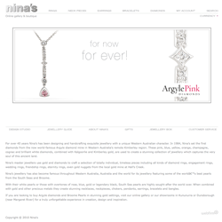 The phony Nina Online Gallery and Boutique website, almost identical to the real one