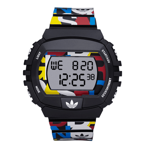 A multi-coloured watch, new to Adidas Original's New York City collection