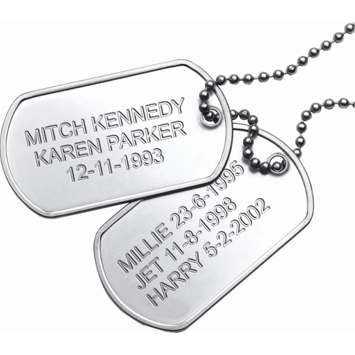 Legacy's dog tags