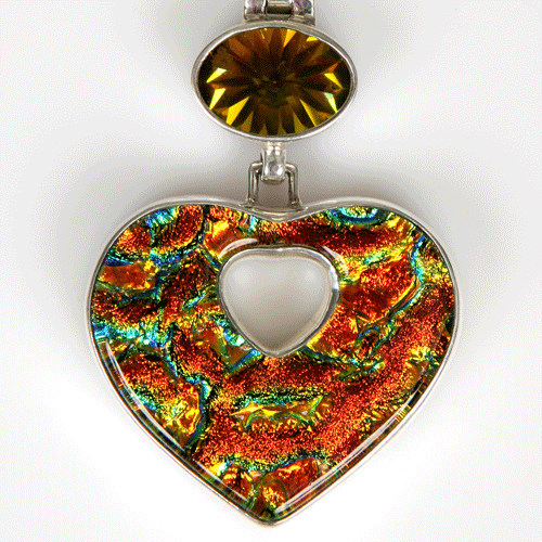 Renee Blackwell's latest heart-shaped pendant
