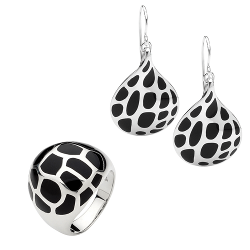Black enamel jewellery from Pastiche